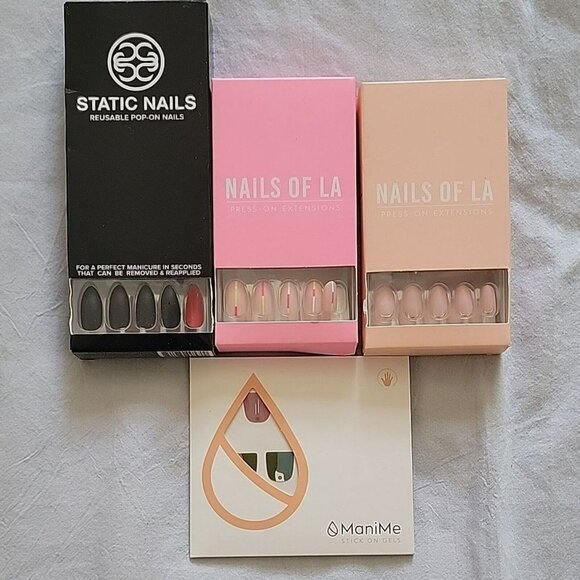 Static Nails Other - Static Nails Nails of LA Press-On and Stick On Extensions Set Bundle of 4 NIB
